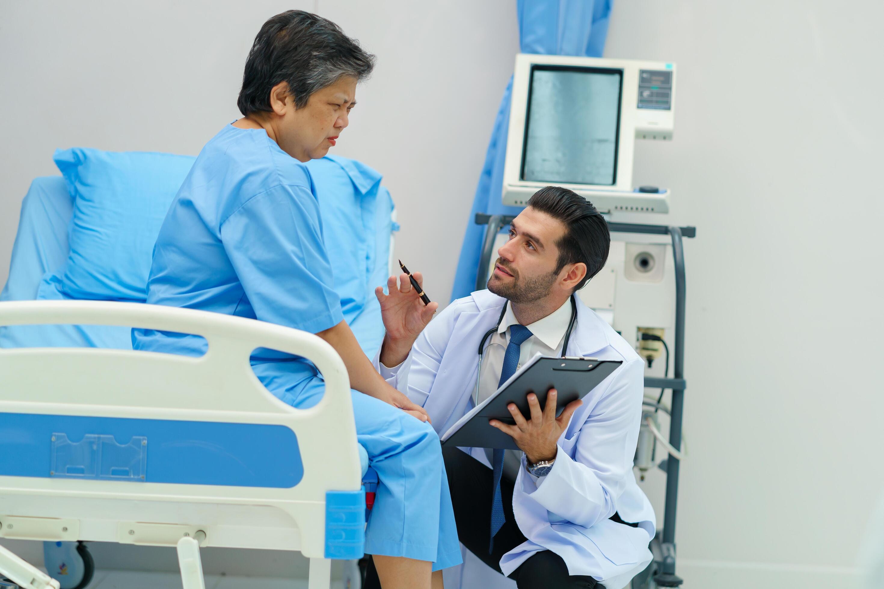 Doctor consulting a patient at Nagpal Nursing Home